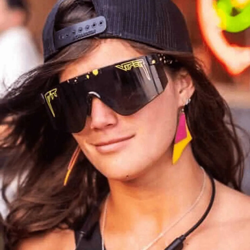 Pit Viper The 2000´s Cosmos Sonnenbrille, Black, Black Mirror/CAT3 Pit Viper The 2000´s Cosmos Sonnenbrille, Black, Black Mirror/CAT3
