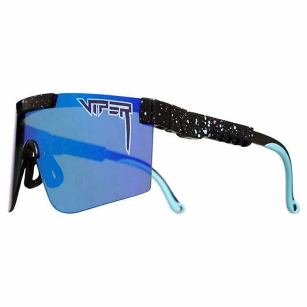 Pit Viper The 2000´s Hail Sagan Polarisierte Sonnenbrille, Black / turquoise, Blue Mirror/CAT3