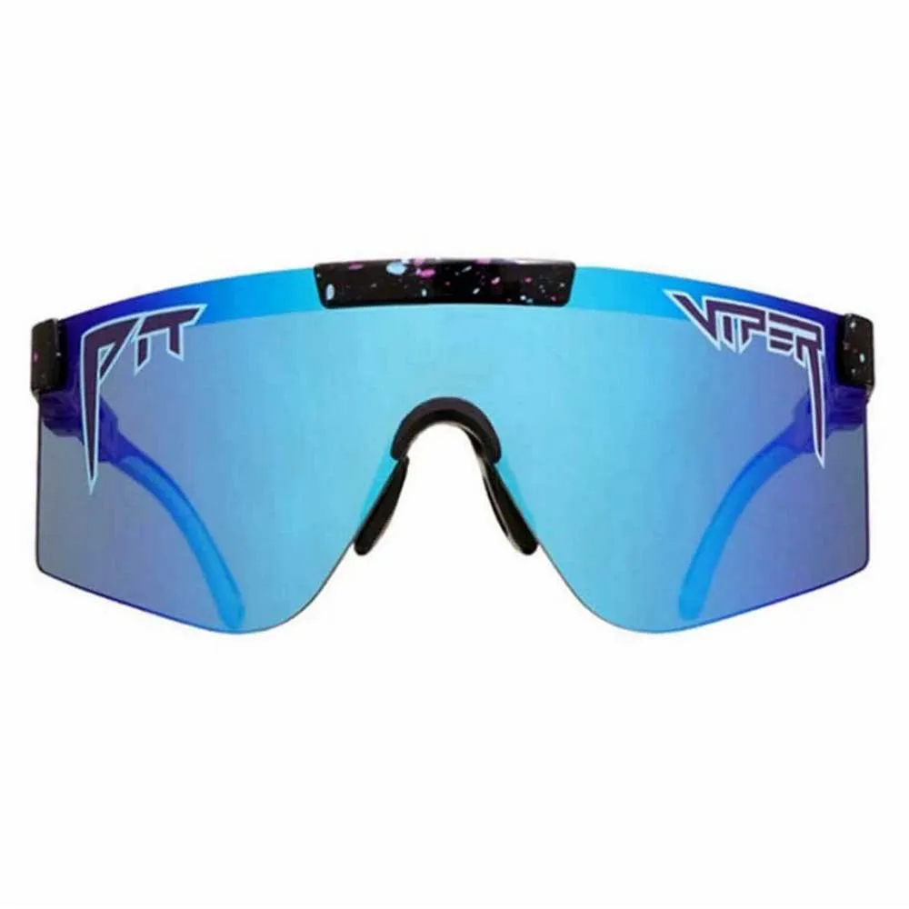 Pit Viper The 2000´s Hail Sagan Polarisierte Sonnenbrille, Black / turquoise, Blue Mirror/CAT3