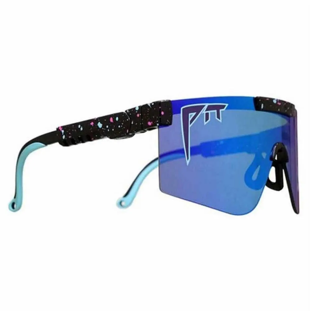 Pit Viper The 2000´s Hail Sagan Polarisierte Sonnenbrille, Black / turquoise, Blue Mirror/CAT3