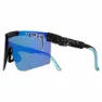 Pit Viper The 2000´s Hail Sagan Polarisierte Sonnenbrille, Black / turquoise, Blue Mirror/CAT3