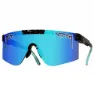 Pit Viper The 2000´s Hail Sagan Polarisierte Sonnenbrille, Black / turquoise, Blue Mirror/CAT3
