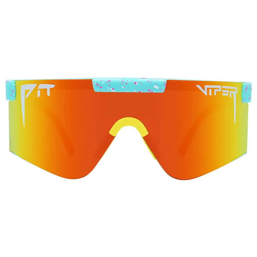Pit Viper The 2000´s Playmate Sonnenbrille, Turquoise / yellow, Rainbow Mirror/CAT3 Pit Viper The 2000´s Playmate Sonnenbrille, Turquoise / yellow, Rainbow Mirror/CAT3