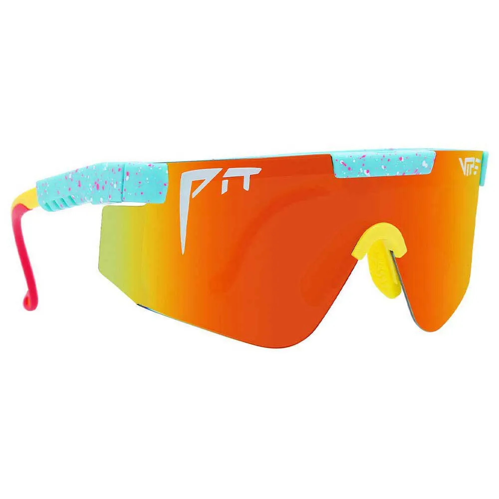 Pit Viper The 2000´s Playmate Sonnenbrille, Turquoise / yellow, Rainbow Mirror/CAT3 Pit Viper The 2000´s Playmate Sonnenbrille, Turquoise / yellow, Rainbow Mirror/CAT3