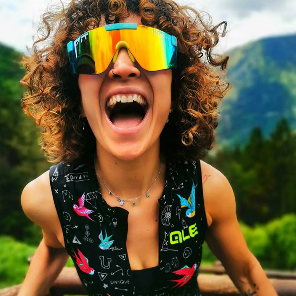 Pit Viper The 2000´s Playmate Sonnenbrille, Turquoise / yellow, Rainbow Mirror/CAT3 Pit Viper The 2000´s Playmate Sonnenbrille, Turquoise / yellow, Rainbow Mirror/CAT3
