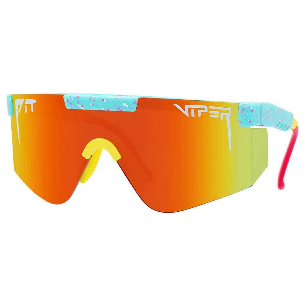 Pit Viper The 2000´s Playmate Sonnenbrille, Turquoise / yellow, Rainbow Mirror/CAT3 Pit Viper The 2000´s Playmate Sonnenbrille, Turquoise / yellow, Rainbow Mirror/CAT3