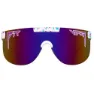 Pit Viper The Elipticals Jet Ski Sonnenbrille, White / turquoise, Rainbow Mirror/CAT3