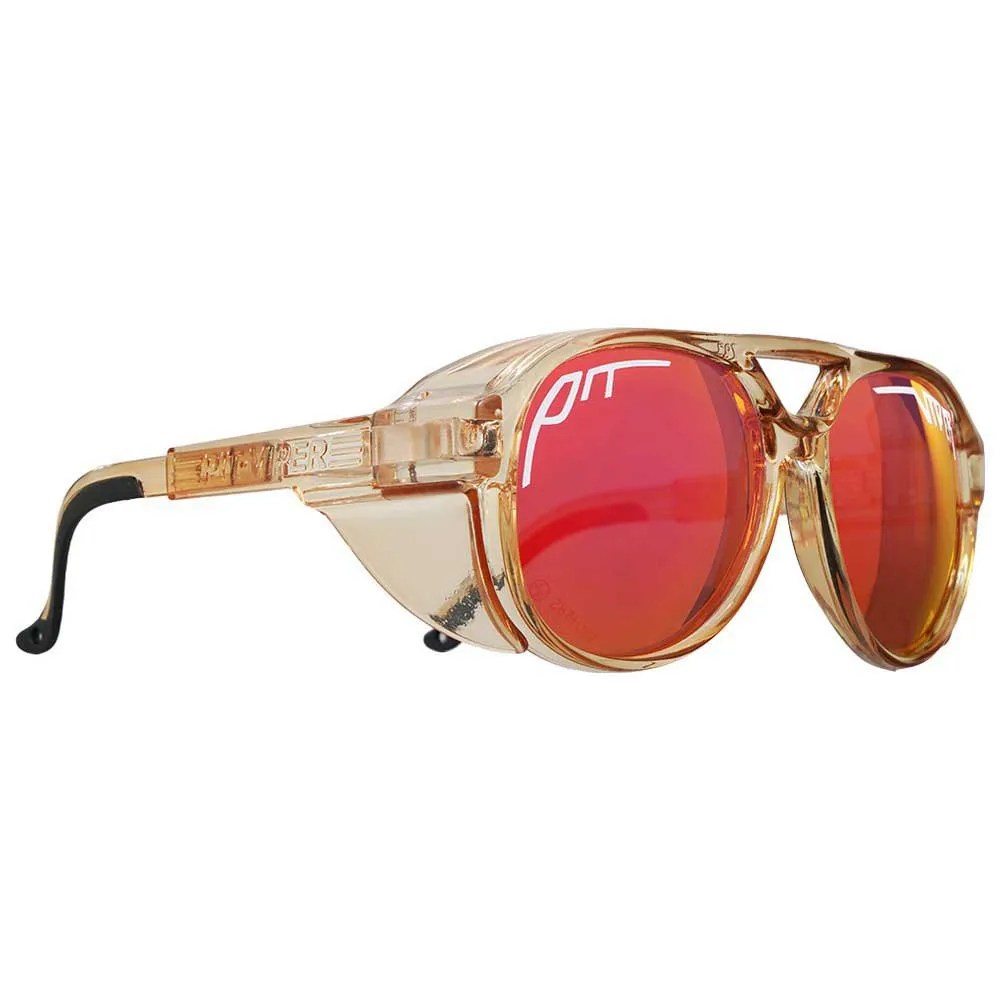 Pit Viper The Exciters Corduroy Sonnenbrille, Clear brown, Pink Mirror/CAT3 Pit Viper The Exciters Corduroy Sonnenbrille, Clear brown, Pink Mirror/CAT3