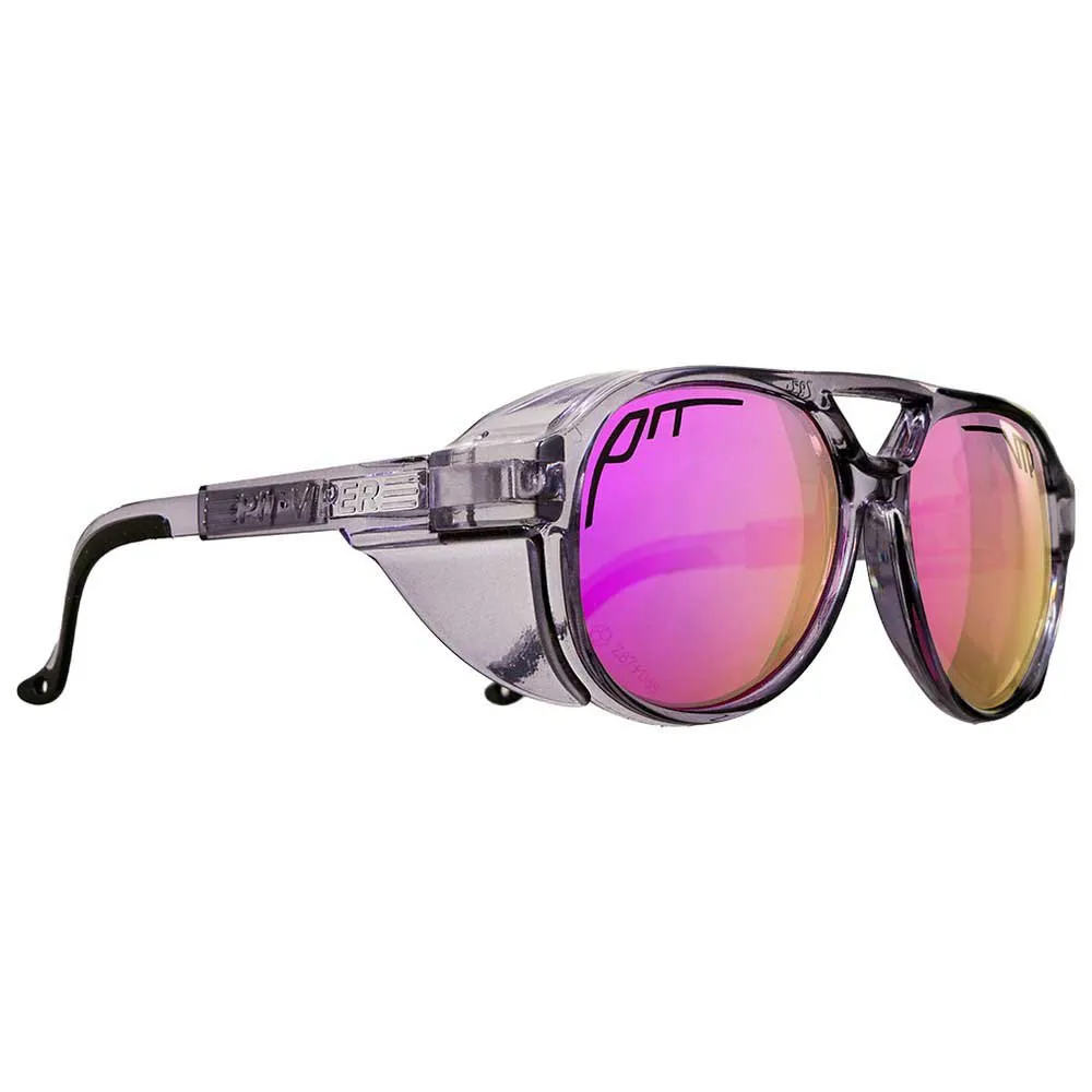 Pit Viper The Exciters Smoke Show Polarisierte Sonnenbrille, Clear black, Pink Mirror/CAT3 Pit Viper The Exciters Smoke Show Polarisierte Sonnenbrille, Clear black, Pink Mirror/CAT3