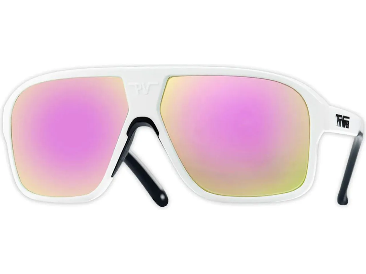 Pit Viper The Flight Optics Brille, Weiß, pink