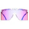 Pit Viper The Intimidators Jet Ski Climax Sonnenbrille, White / turquoise, Clear Purple/CAT2
