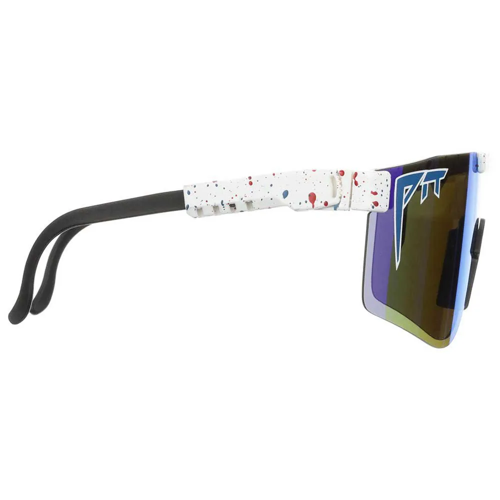 Pit Viper The Originals Absolute Sonnenbrille, White, Blue/CAT3 Pit Viper The Originals Absolute Sonnenbrille, White, Blue/CAT3