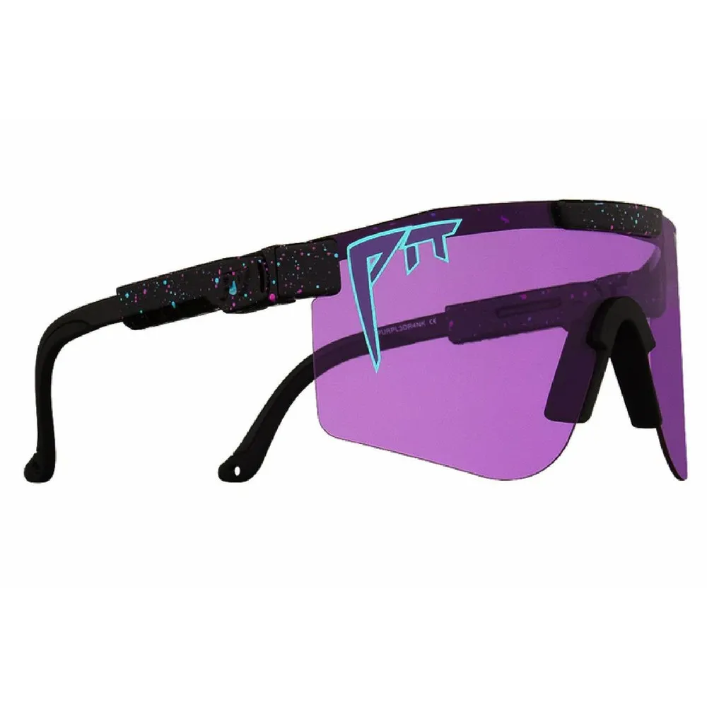Pit Viper The Originals Double Wides Purple Reign Sonnenbrille, Black, Clear Purple/CAT2 Pit Viper The Originals Double Wides Purple Reign Sonnenbrille, Black, Clear Purple/CAT2