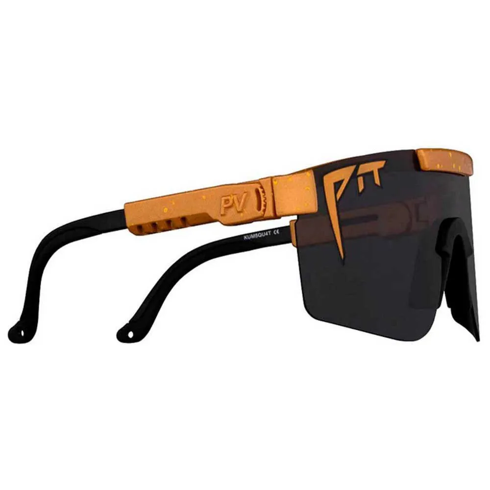 Pit Viper The Originals Kumquat Polarisierte Sonnenbrille, Gold / black, Black Mirror/CAT3 Pit Viper The Originals Kumquat Polarisierte Sonnenbrille, Gold / black, Black Mirror/CAT3