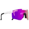 Pit Viper The Originals Labrights Polarisierte Sonnenbrille, White / black, Purple Mirror/CAT3
