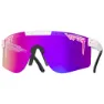 Pit Viper The Originals Labrights Polarisierte Sonnenbrille, White / black, Purple Mirror/CAT3