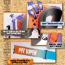 Pit Viper The Teremotto Brapstrap Brille, Orange / purple, CAT0