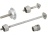 Pitlock Sicherung Set 01/GA Vorderrad + Sattelstütze + Ahead, Silber-silber