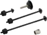 Pitlock Sicherung Set 02/GA Vorderrad + Hinterrad + Sattelstütze + Ahead