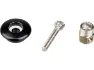 Pitlock Sicherung Set 09 Ahead, Silber-schwarz, 1 1/8"