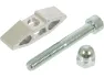 Pletscher Lasche F15/1 / F15/13 für Seiten und Zweibeinständer, Silber, schmal