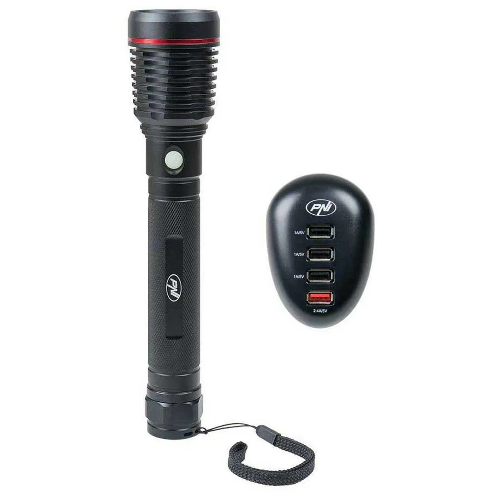 PNI Adventure F420 Taschenlampe Mit Hc41 Usb-ladegerät, Black, One Size PNI Adventure F420 Taschenlampe Mit Hc41 Usb-ladegerät, Black, One Size