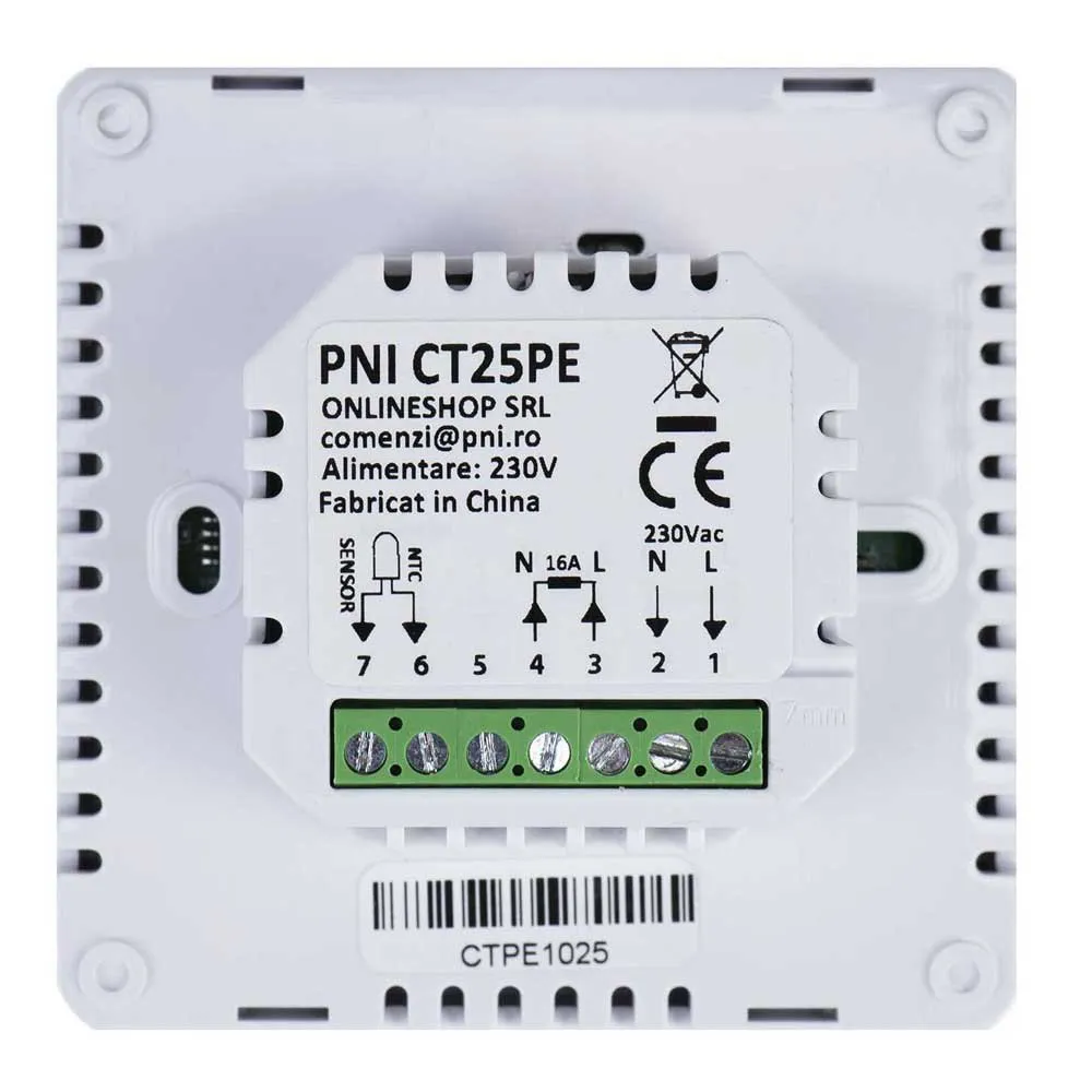 PNI Ct25pe Intelligenter Thermostat, White, One Size PNI Ct25pe Intelligenter Thermostat, White, One Size
