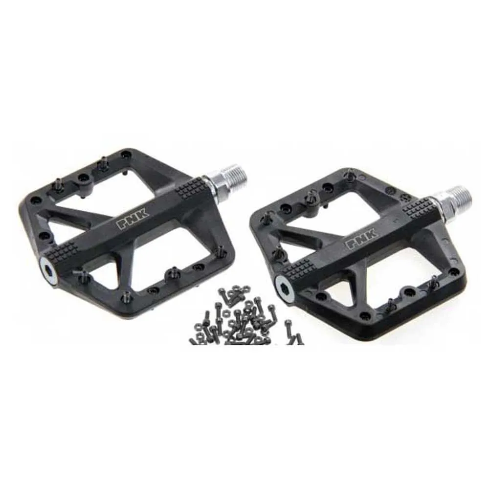 Pnk Cr-mo On Bushings 12 Pins Pedale, Black, One Size Pnk Cr-mo On Bushings 12 Pins Pedale, Black, One Size