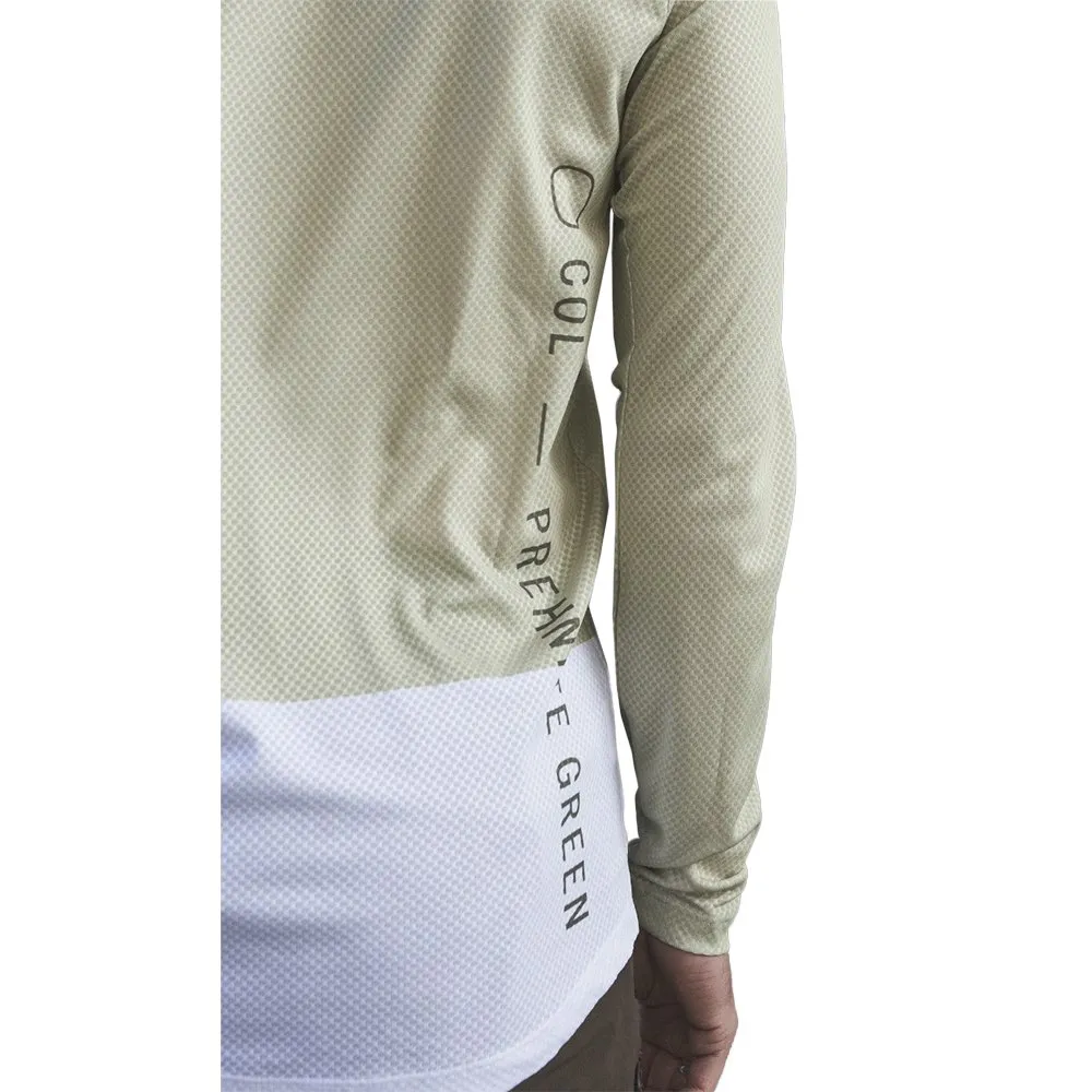 POC Mtb Pure Langarm-trikot, Prehnite green / hydrogen white, L