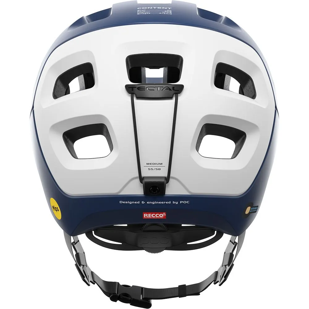 POC Tectal Race Mips Mtb-helm Refurbished, Lead blue / hydrogen white matt POC Tectal Race Mips Mtb-helm Refurbished, Lead blue / hydrogen white matt