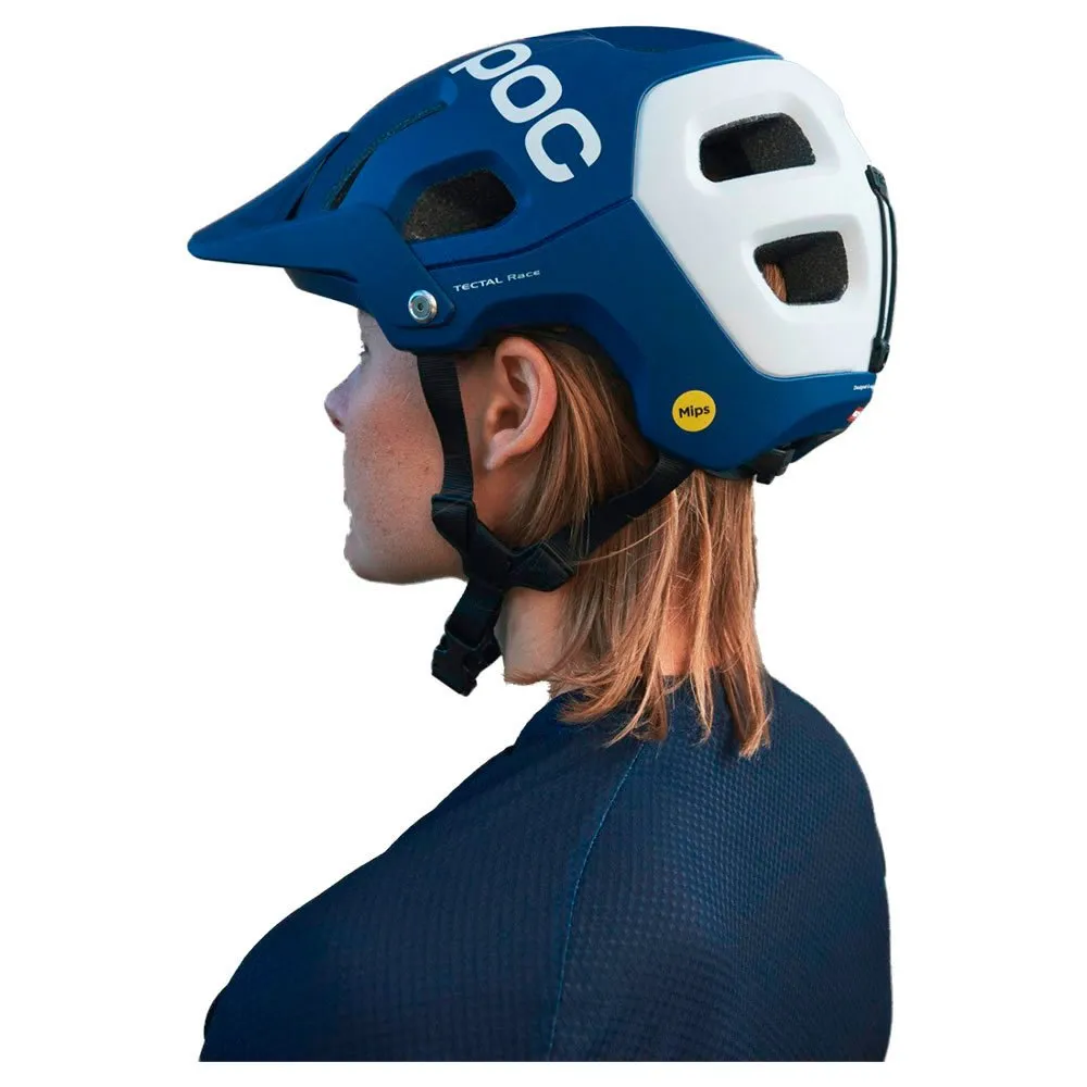 POC Tectal Race Mips Mtb-helm Refurbished, Lead blue / hydrogen white matt POC Tectal Race Mips Mtb-helm Refurbished, Lead blue / hydrogen white matt