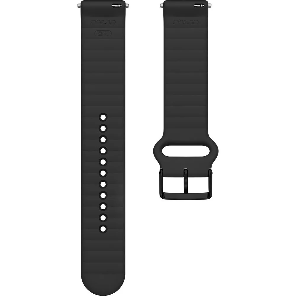 Polar 20 Mm Silikonarmband Refurbished, Black Polar 20 Mm Silikonarmband Refurbished, Black