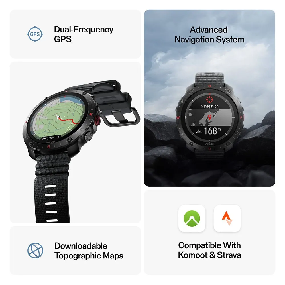 Polar Grit X2 Pro Uhr + H&l-armband Polar Grit X2 Pro Uhr + H&l-armband