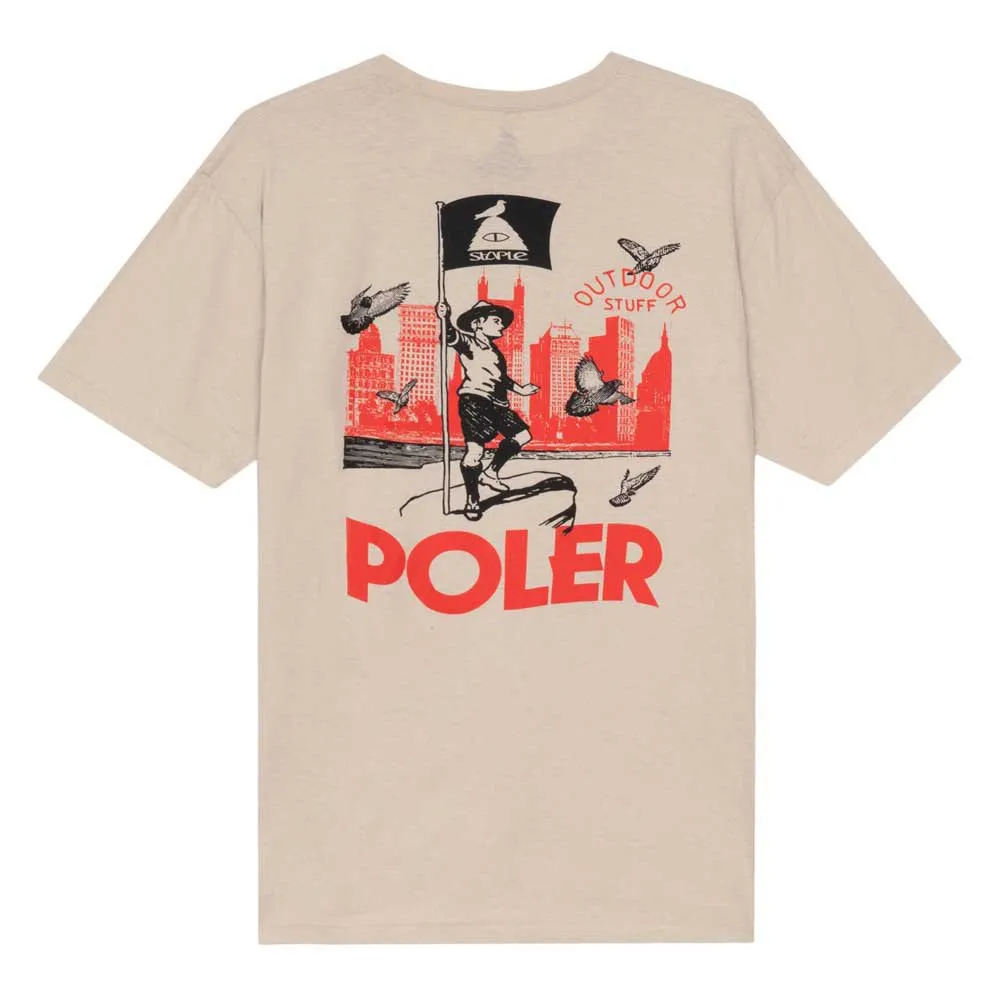 Poler Outdoor Stuff Kurzarm-t-shirt, Sand Poler Outdoor Stuff Kurzarm-t-shirt, Sand