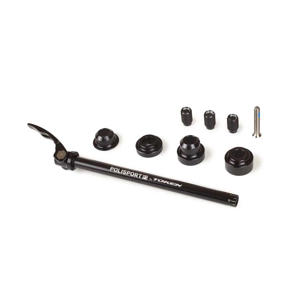 Polisport 12 Mm Steckachse, Silver / black, One Size Polisport 12 Mm Steckachse, Silver / black, One Size