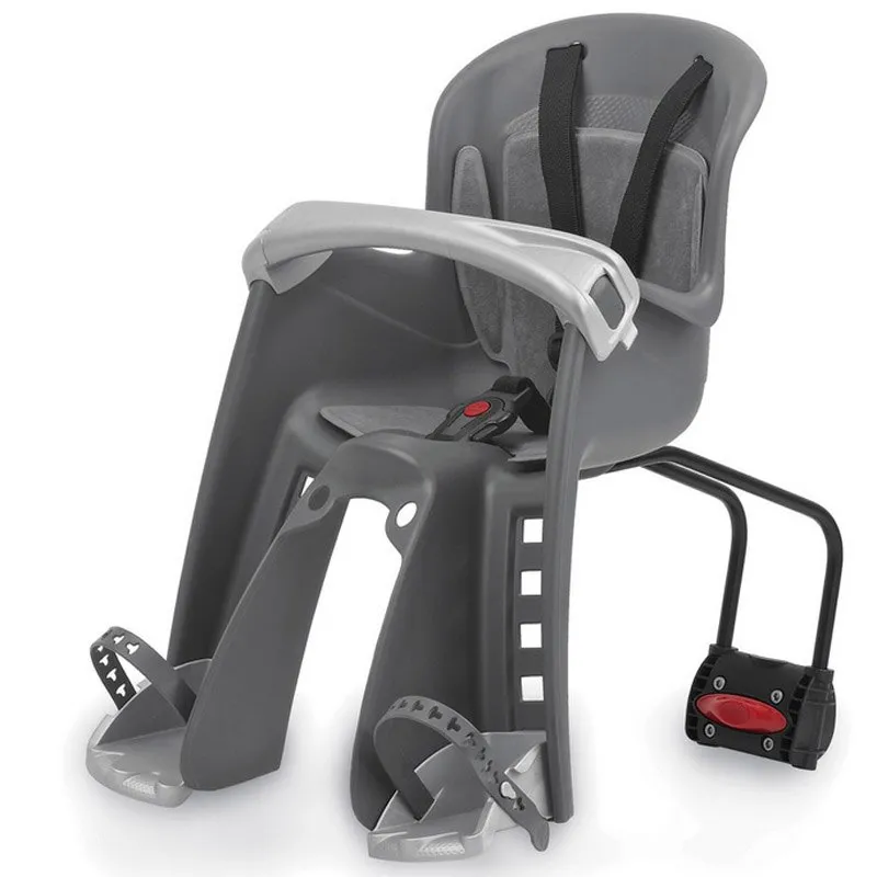 Polisport Bilby Junior Vorderer Kindersitz Für Fahrräder, Grey / silver, Max 15kg Polisport Bilby Junior Vorderer Kindersitz Für Fahrräder, Grey / silver, Max 15kg