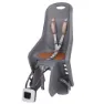 Polisport Bubbly Maxi Plus Ff Kindersitz Für Fahrrad Hinten, Charcoal grey / brown, Max 22kg