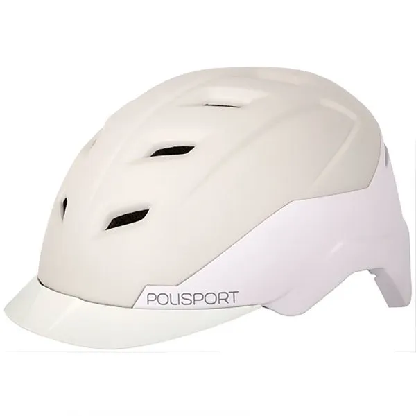 Polisport E-city Stadthelm, Beige / white matt