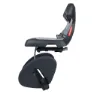 Polisport Guppy Junior+ Mik Hd Kindersitz Für Fahrrad Hinten, Dark grey, Max 27kg
