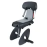 Polisport Guppy Junior+ Mik Hd Kindersitz Für Fahrrad Hinten, Dark grey, Max 27kg