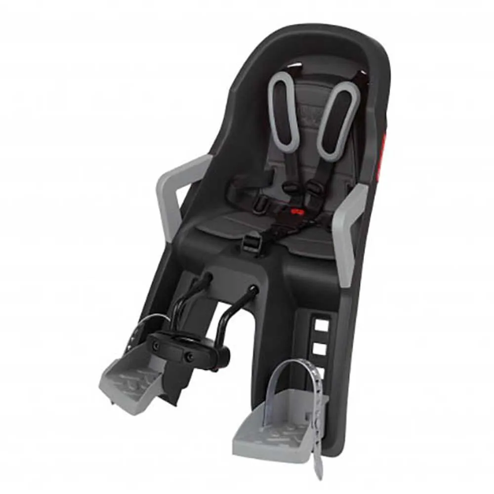 Polisport Guppy Mini Plus Fahrrad-kindersitz Für Rahmen, Dark grey / silver, Max 15kg Polisport Guppy Mini Plus Fahrrad-kindersitz Für Rahmen, Dark grey / silver, Max 15kg