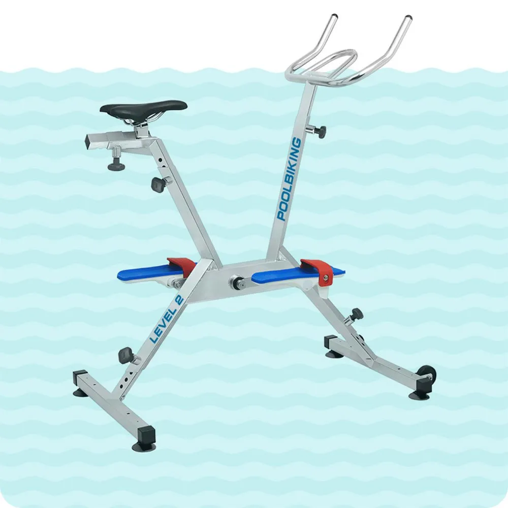 Poolbiking Level 2 Aquabike, Aluminium, One Size Poolbiking Level 2 Aquabike, Aluminium, One Size