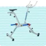 Poolbiking Level 2 Aquabike, Aluminium, One Size