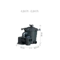 Poolex Filter Max Tank Ø250mm Filtration 4.8m3/h 80w Up To 30m3 Filtereinheit Poolex Filter Max Tank Ø250mm Filtration 4.8m3/h 80w Up To 30m3 Filtereinheit