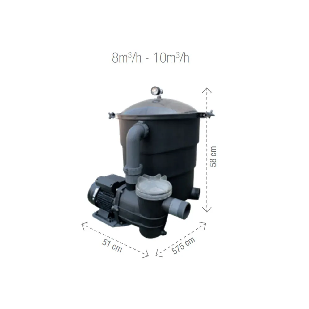 Poolex Filter Max Tank Ø250mm Filtration 6.8m3/h 140w Up To 40m3 Filtereinheit, Black, One Size Poolex Filter Max Tank Ø250mm Filtration 6.8m3/h 140w Up To 40m3 Filtereinheit, Black, One Size