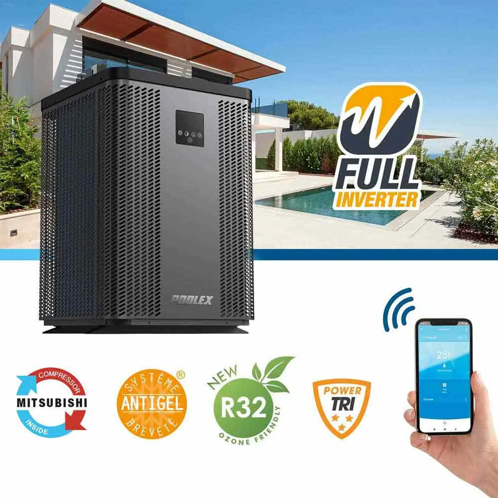 Poolex Silverline Top 60 20/40m3 6.4 Kw Inverter-wärmepumpe, Black, One Size