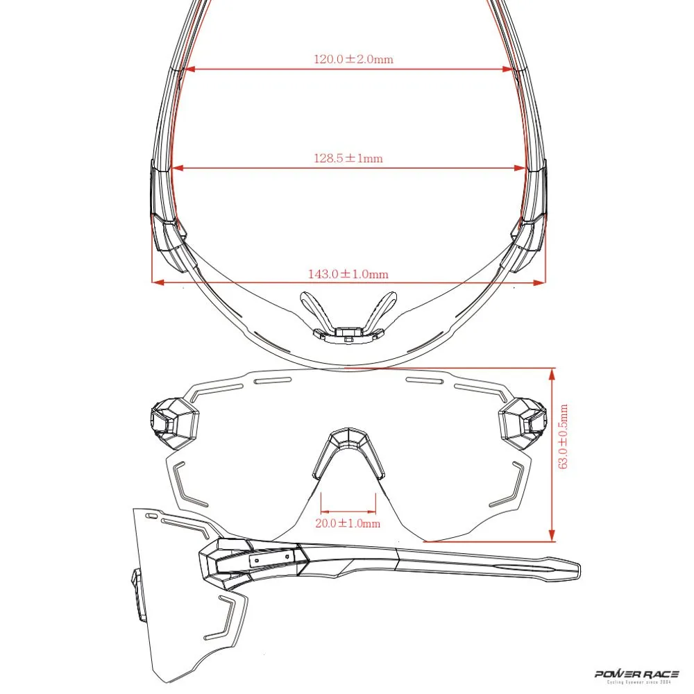 Power Race Sonnenbrille, White / blue, Blue Mirror/CAT3 Power Race Sonnenbrille, White / blue, Blue Mirror/CAT3