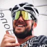 Power Race Sonnenbrille, White / blue, Blue Mirror/CAT3