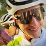 Power Race Sonnenbrille, White / blue, Blue Mirror/CAT3