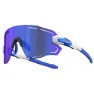 Power Race Sonnenbrille, White / blue, Blue Mirror/CAT3